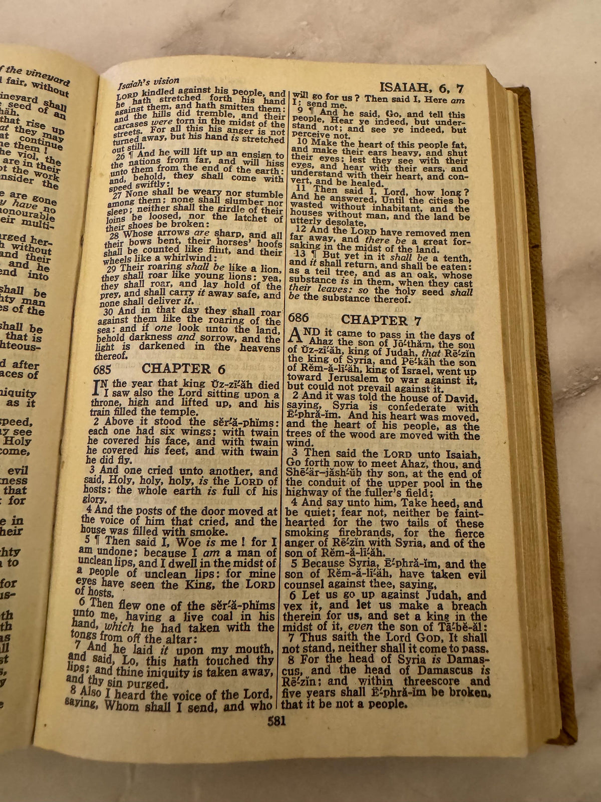 Vintage 1961 Holy Bible | King James Version by British & Foreign Bible Society | Cambridge Ruby 32mo | Burgundy Leather | Ref x544