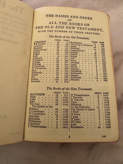 1961 King James Holy Bible British and Foreign Bible Society Cambridge Ruby 32mo - Ref x543