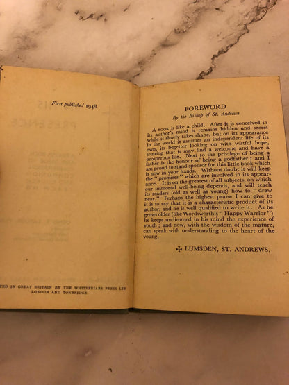 1948 Christian Prayer Book In His Presence Vintage Religious Book Small Devotional Book - Ref x520