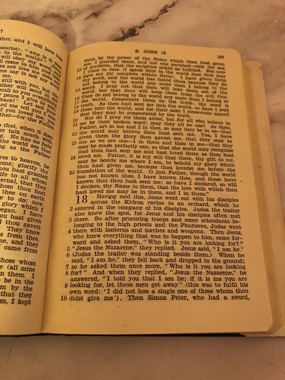 1946 New Testament Bible Vintage Christian Bible Small Antique Religious Book
