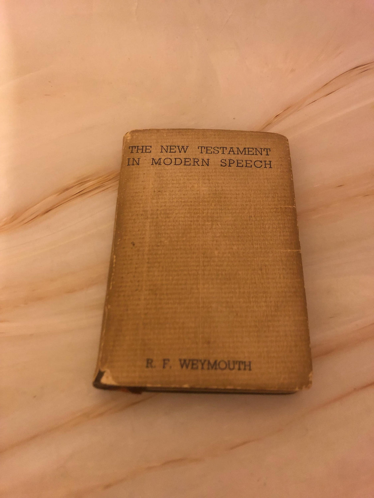 1953 New Testament Bible Modern Speech R F Weymouth Vintage Christian Bible - Ref x474