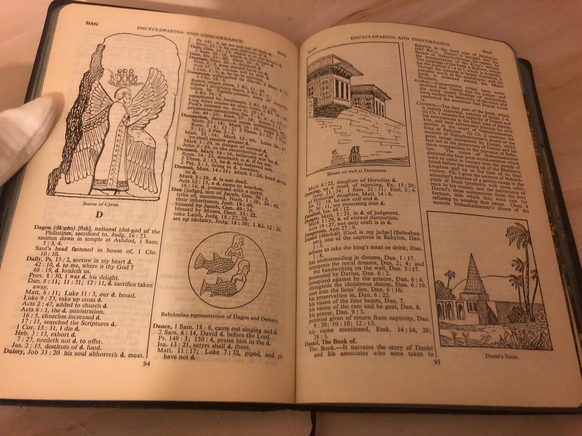 1962 The Bible Reader’s Encyclopaedia and Concordance - Ref x475
