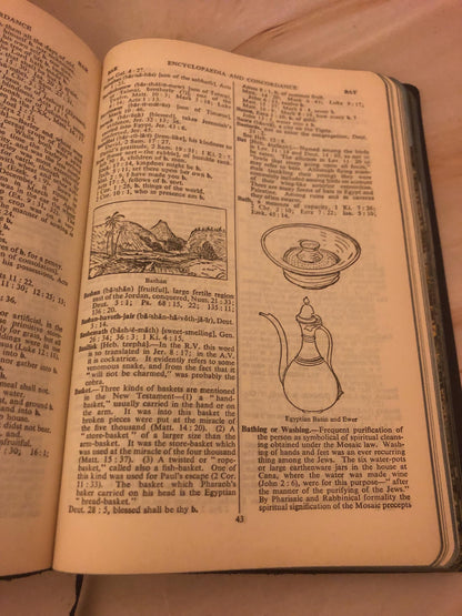 1962 The Bible Reader’s Encyclopaedia and Concordance - Ref x475