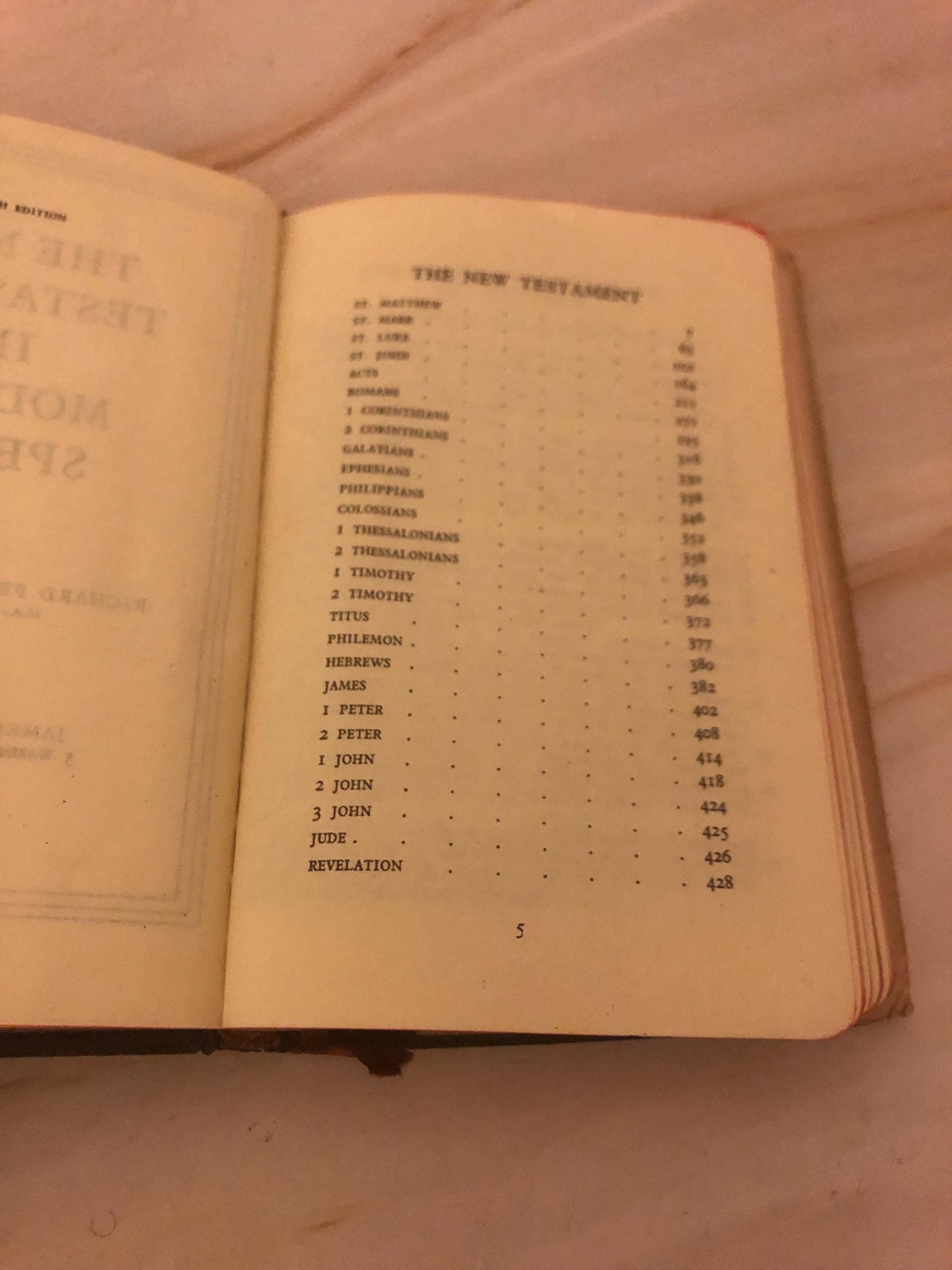 1953 New Testament Bible Modern Speech R F Weymouth Vintage Christian Bible - Ref x474