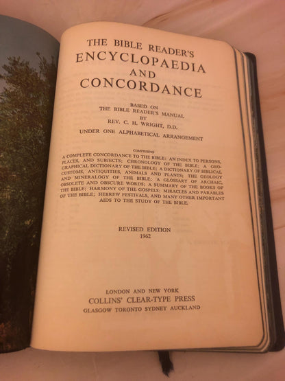 1962 The Bible Reader’s Encyclopaedia and Concordance - Ref x475