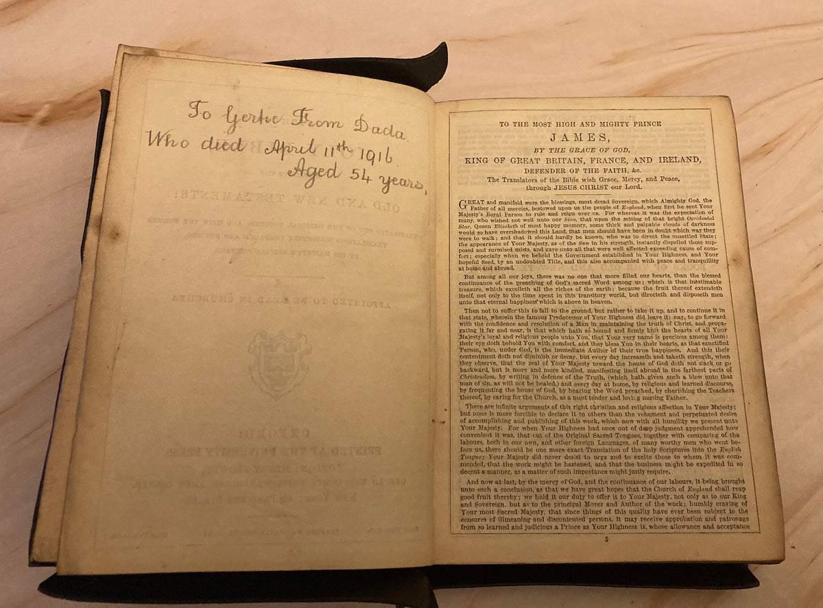 Oxford Holy Bible Early 1900s Edition - Ref x279
