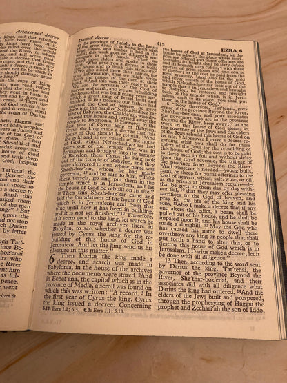 1952 Collins Illustrated RSV Holy Bible - (Ref x274)