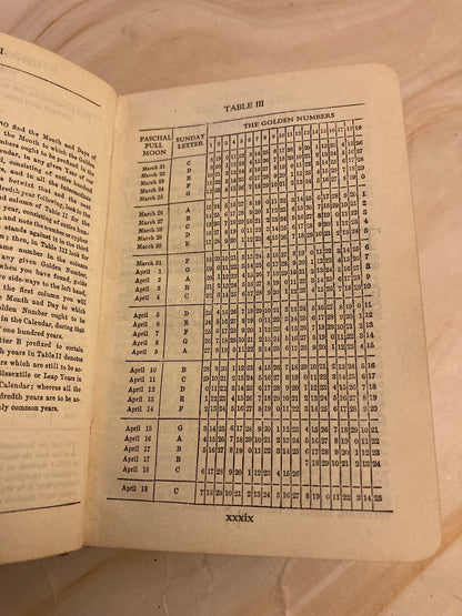 1931 Book of Common Prayer and Communion Hymns- (Ref x359)