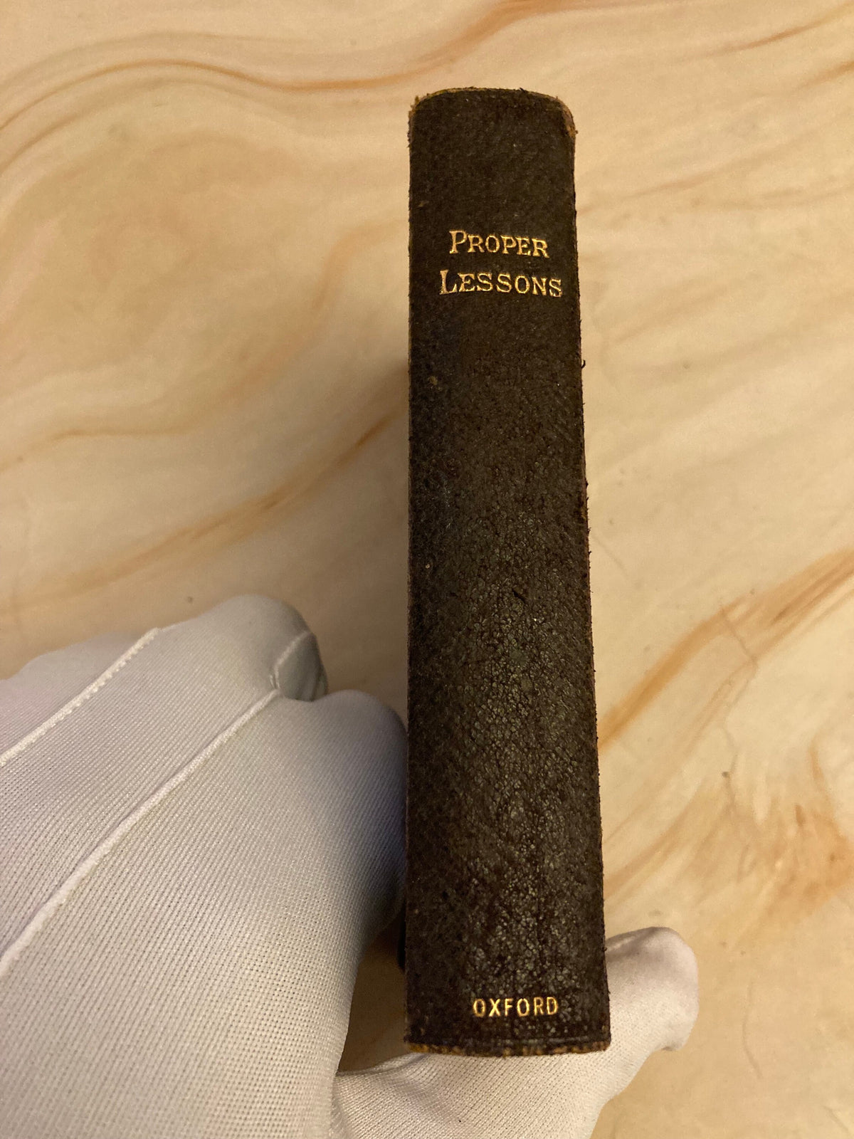 1899 Antique Oxford New Testament Bible Proper Lessons Vintage Leather Bible - (Ref x356)