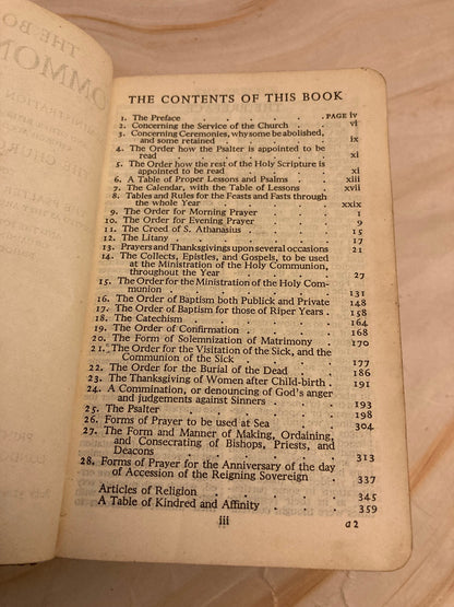 1931 Book of Common Prayer and Communion Hymns - (Ref x357)