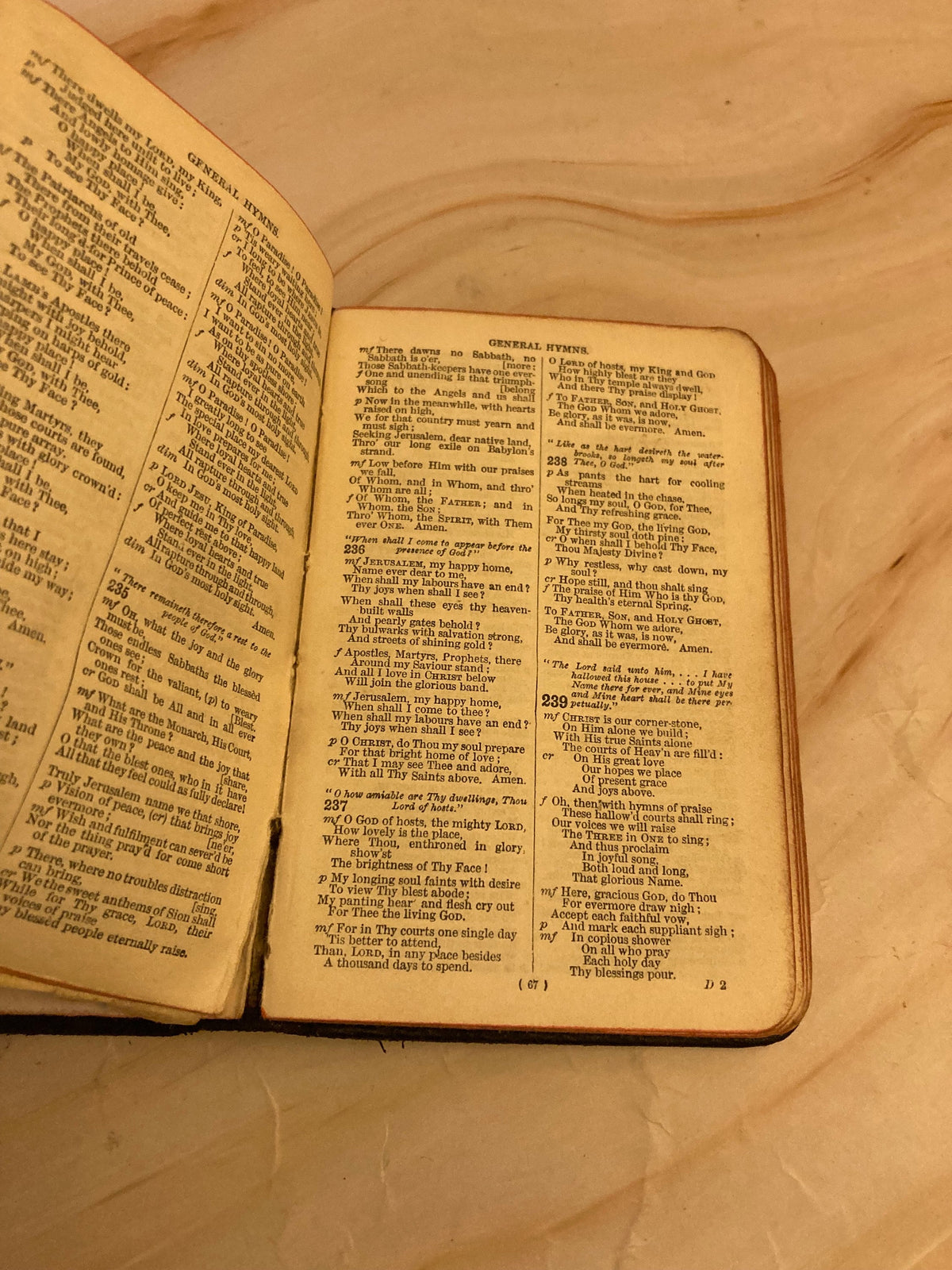 1911 Antique Common Prayer & Hymns Book – Mini Pocket Prayer Book – Vintage Christian Book- Ref x350