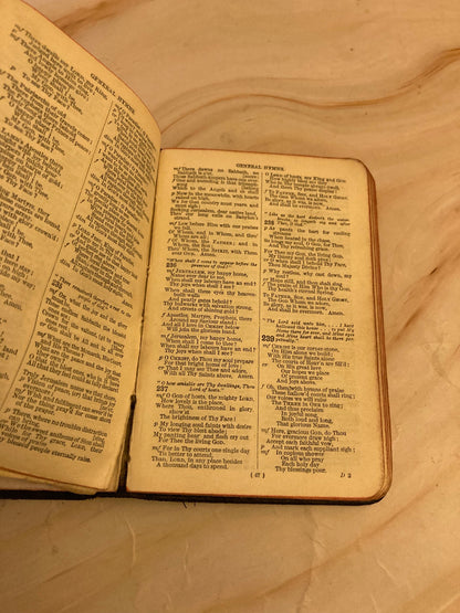 1911 Antique Common Prayer & Hymns Book – Mini Pocket Prayer Book – Vintage Christian Book- Ref x350
