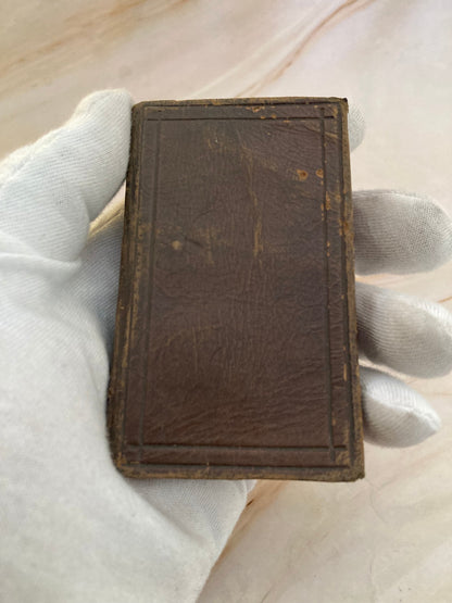 Antique 1800s Book of Common Prayer – Mini Pocket Prayer Book – Victorian Christian Devotional - (Ref x346)