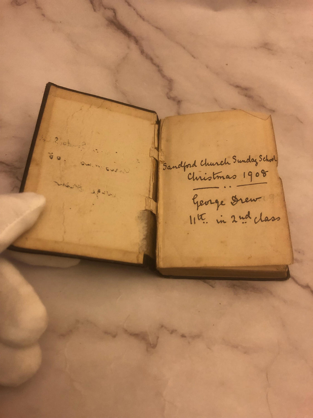 1908 Antique Book of Common Prayer Leather Vintage Church of England Prayer Book - (Ref x496)