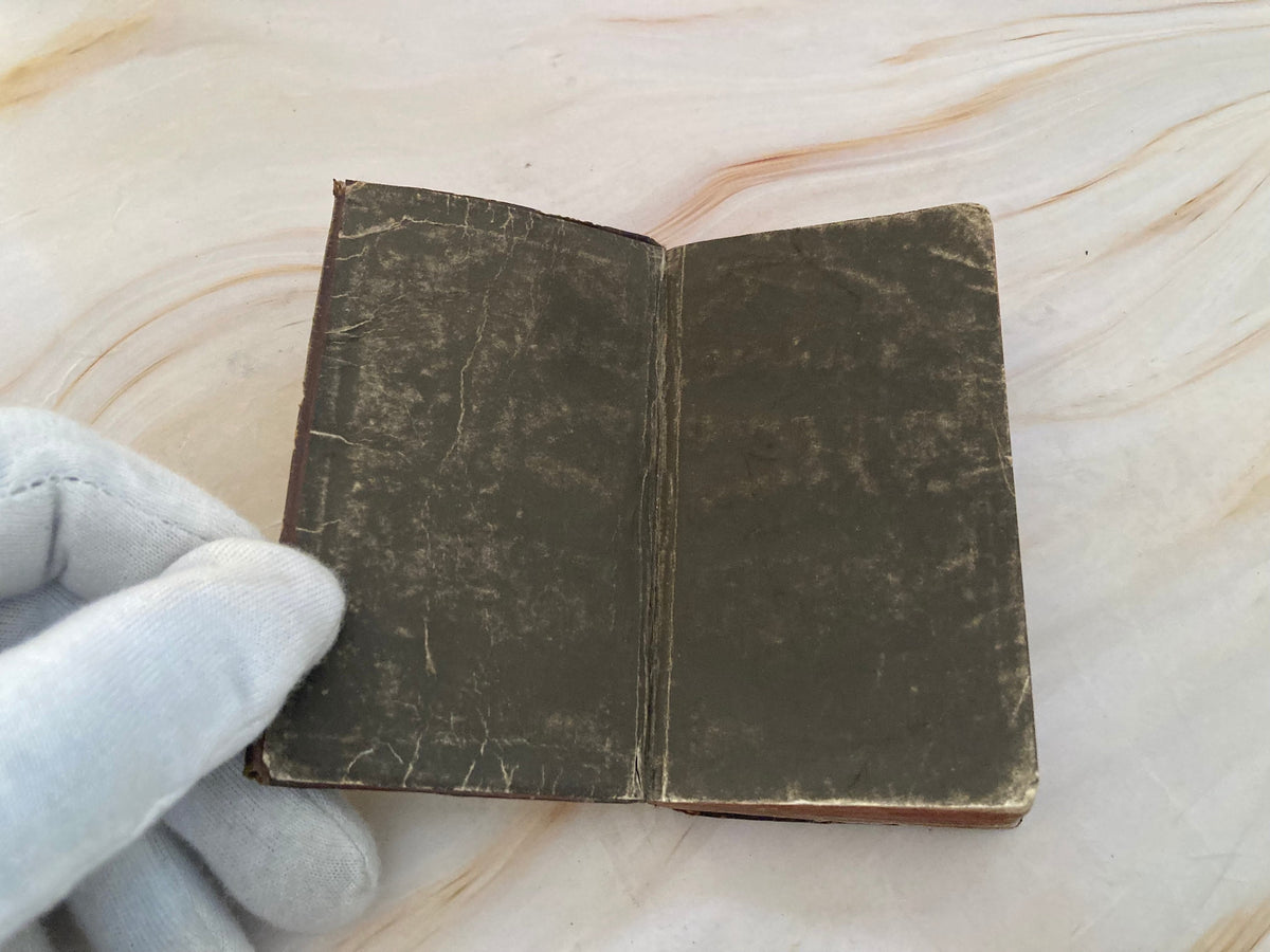 Antique 1800s Book of Common Prayer – Mini Pocket Prayer Book – Victorian Christian Devotional - (Ref x346)