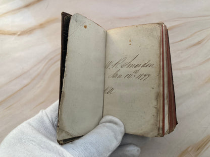 Antique 1800s Book of Common Prayer – Mini Pocket Prayer Book – Victorian Christian Devotional - (Ref x346)