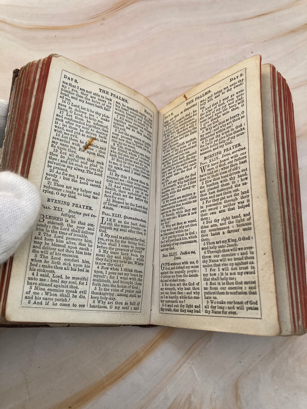 Antique 1800s Book of Common Prayer – Mini Pocket Prayer Book – Victorian Christian Devotional - (Ref x346)