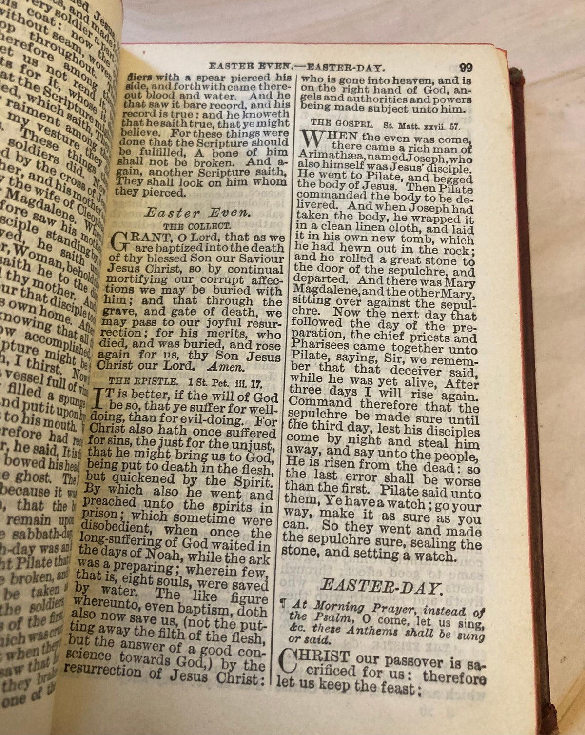 1931 Book of Common Prayer Vintage Antique Prayer Book Church of England Christian Gift - (Ref x338)