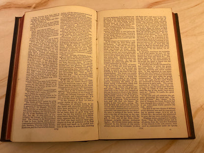 1873 Book of Common Prayer – Antique Psalms Book – Victorian Christian Prayer Book - Ref x334
