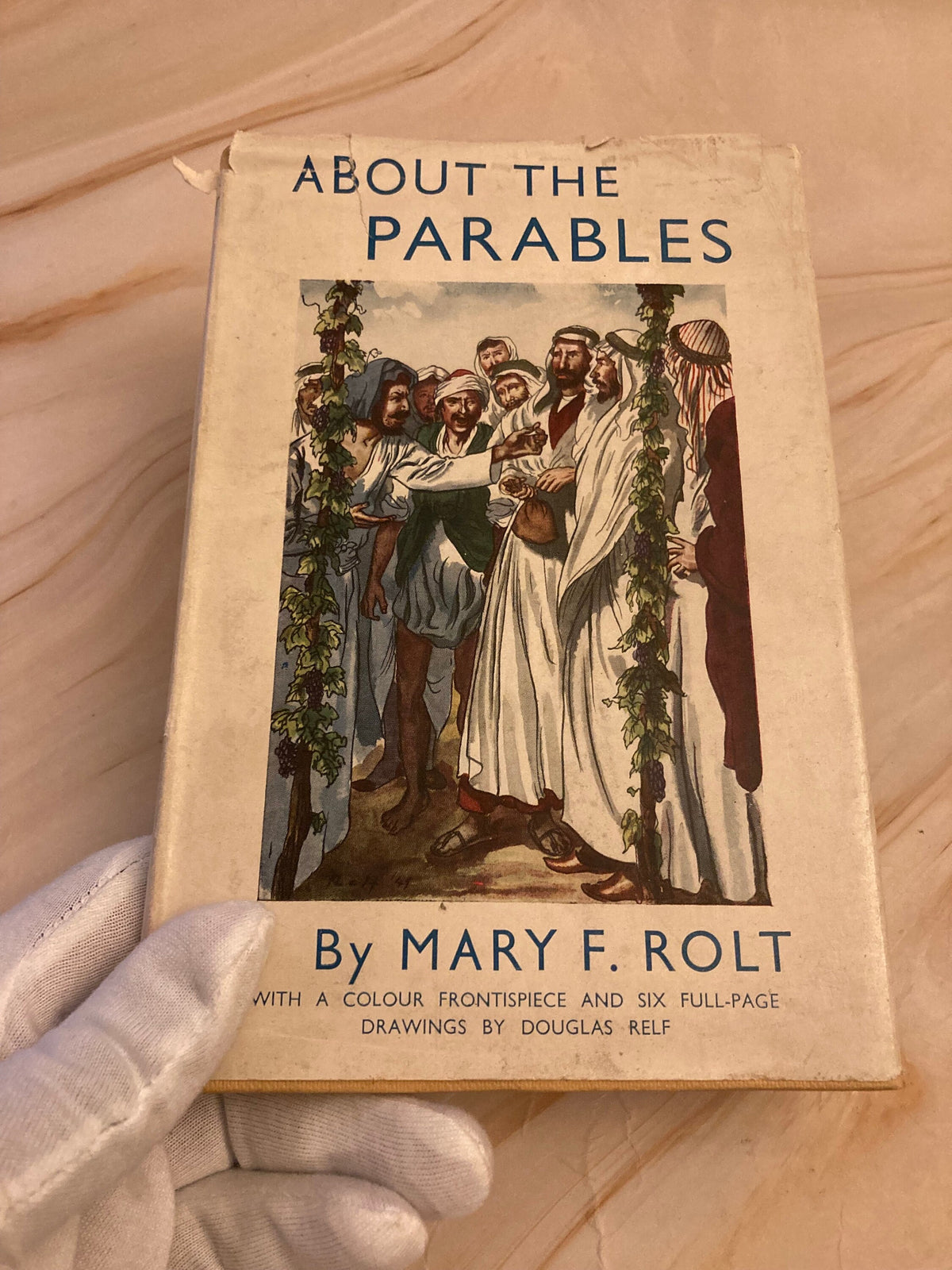 1949 About The Parables Mary F. Rolt Vintage Christian Book Bible Stories