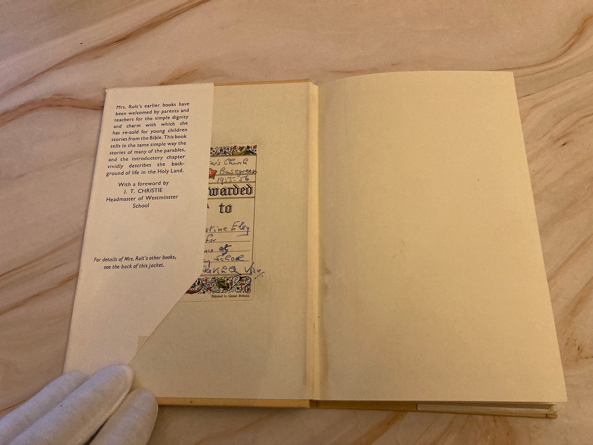 1949 About The Parables Mary F. Rolt Vintage Christian Book Bible Stories