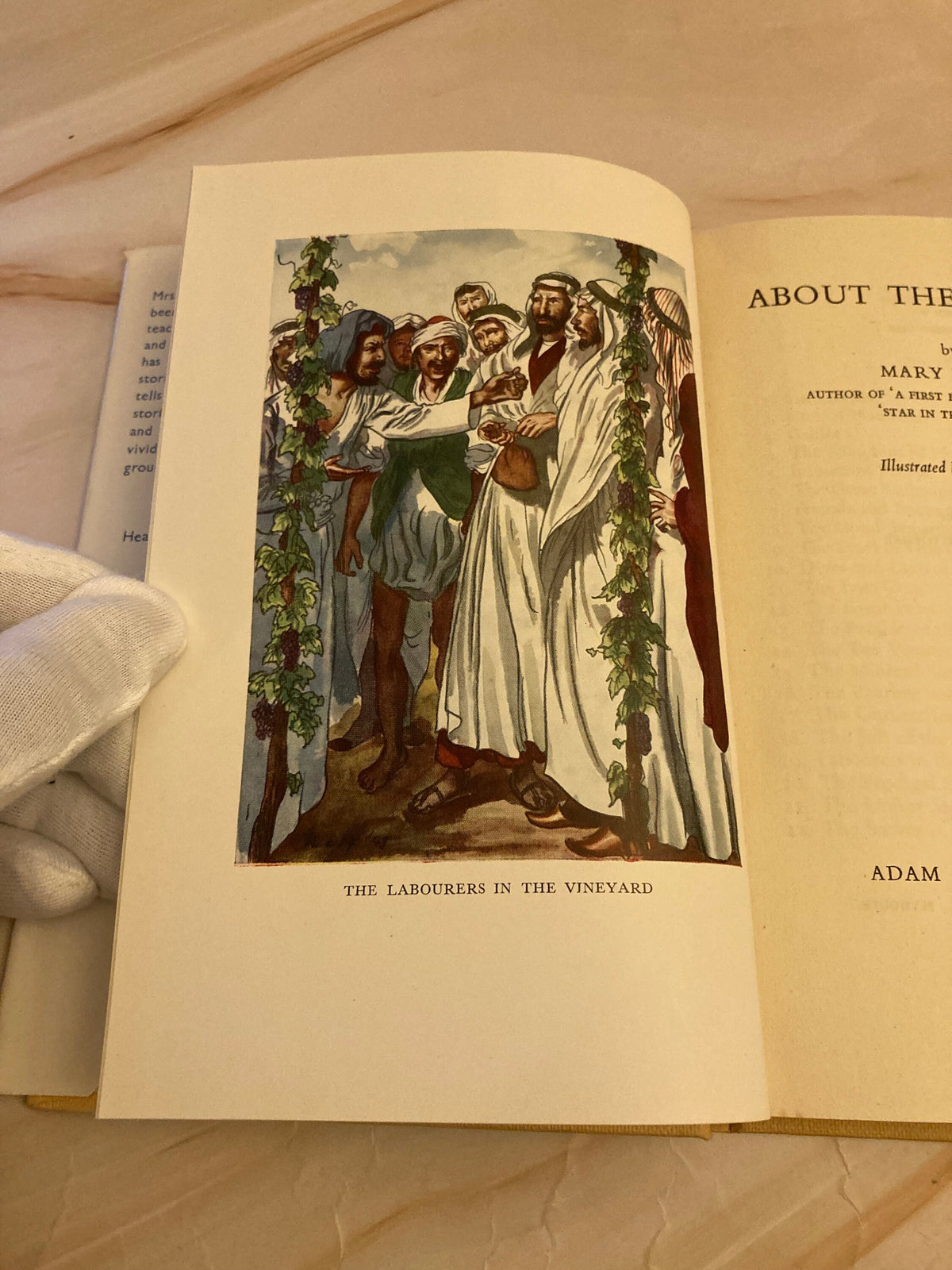 1949 About The Parables Mary F. Rolt Vintage Christian Book Bible Stories