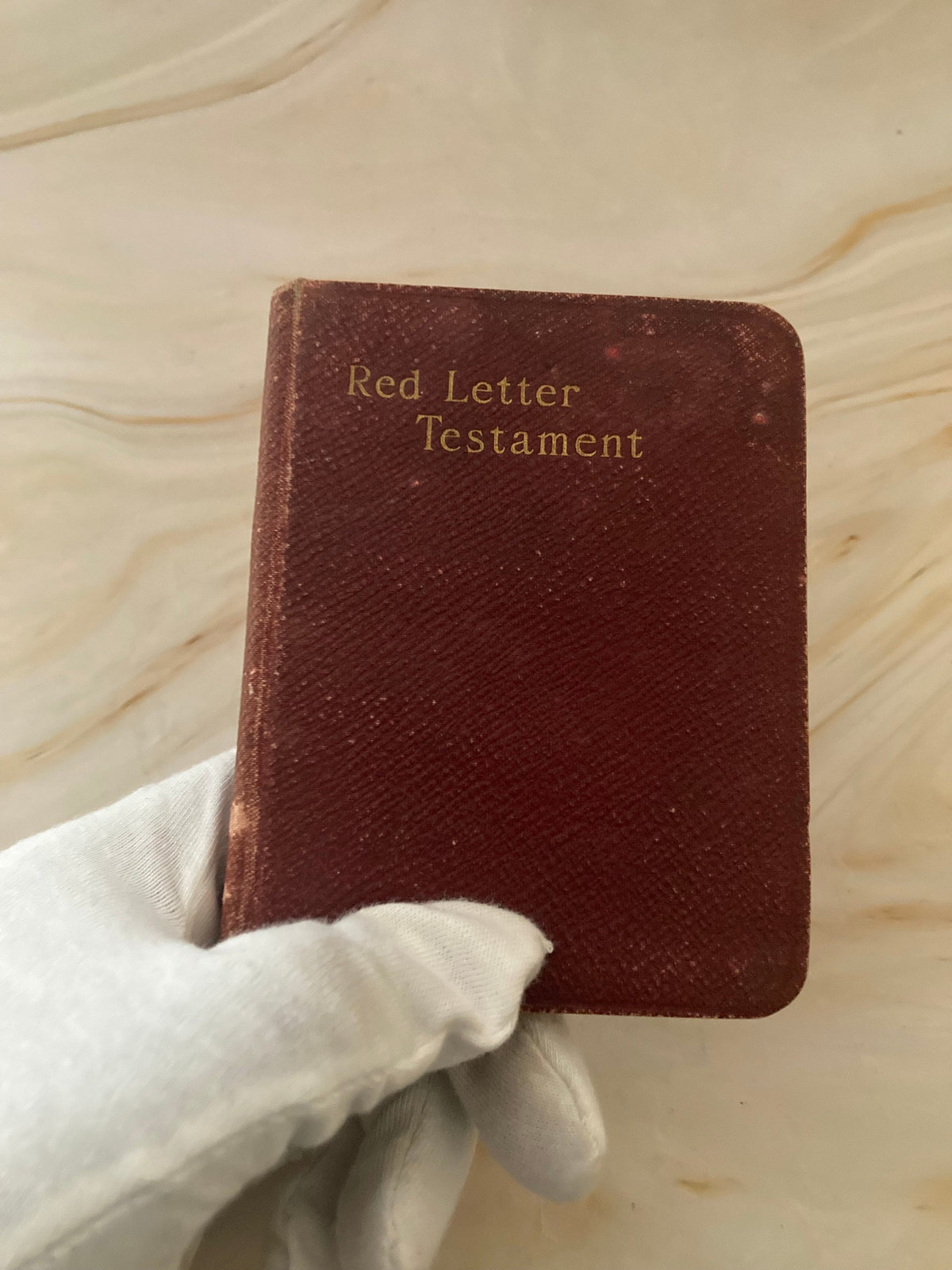 Red Letter New Testament Bible Vintage Christian Bible Pocket Bible - (Ref x331)