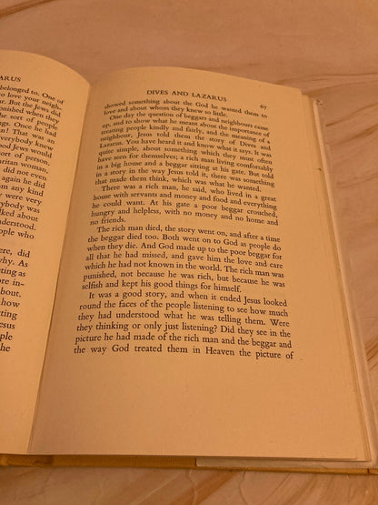 1949 About The Parables Mary F. Rolt Vintage Christian Book Bible Stories