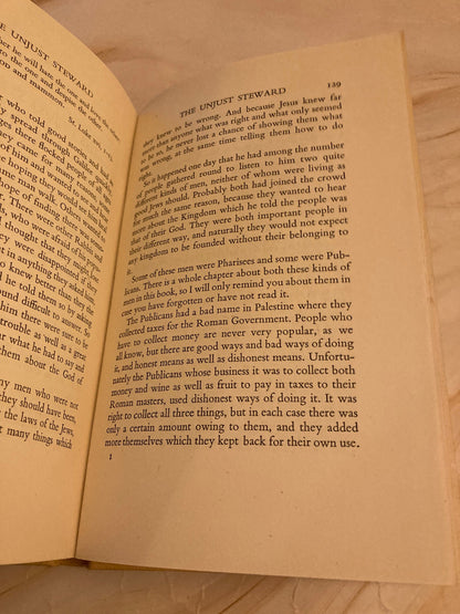 1949 About The Parables Mary F. Rolt Vintage Christian Book Bible Stories
