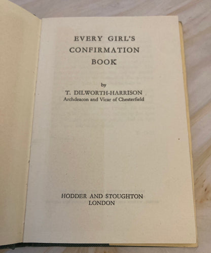 Vintage Confirmation Book 1954 Christian Gift Book First Communion Religious Book - (Ref x324)