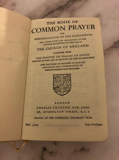 1942 Book of Common Prayer Mini Vintage Prayer Book Small Pocket Prayer Book Christian Gift - Ref x503