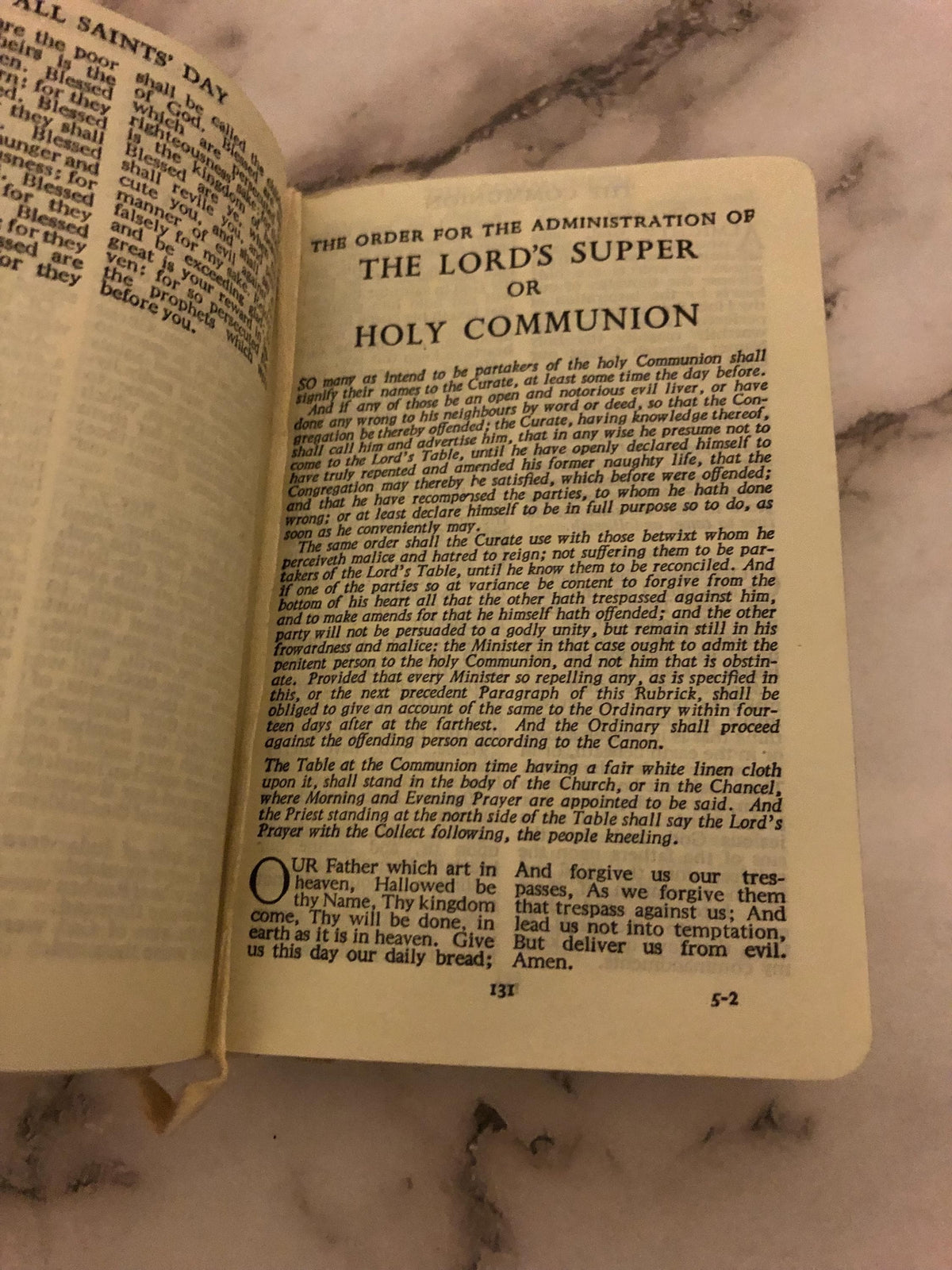 1942 Book of Common Prayer Mini Vintage Prayer Book Small Pocket Prayer Book Christian Gift - Ref x503