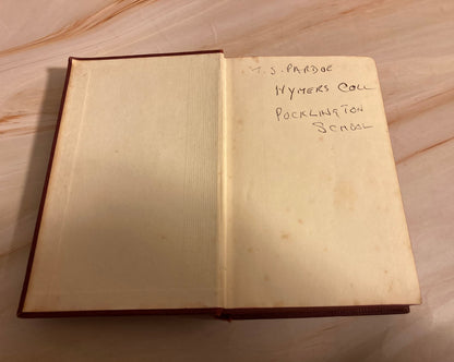 Antique Book of Common Prayer Red Leather Hymns Vintage Christian Prayer Book - (Ref x258)