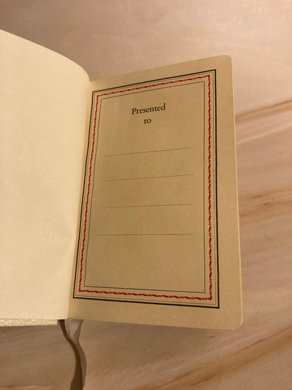 Vintage White Oxford Prayer Book with Case Silver Edges Pocket Christian Gift - Ref x257