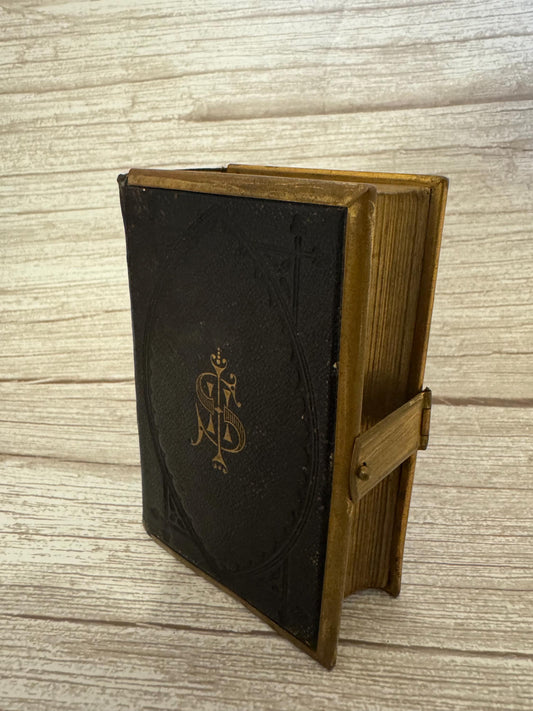 c1880 Holy Bible New Testament Book of Common Prayer Brass Clasp Oxford Press - Ref x719