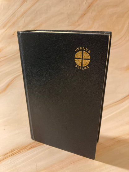 1983 Vintage Hymns & Psalms Book Black Leather Church Worship Book Christian Hymnal - (Ref x255)