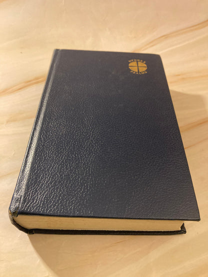 1983 Vintage Hymns & Psalms Book Black Leather Church Worship Book Christian Hymnal - (Ref x255)