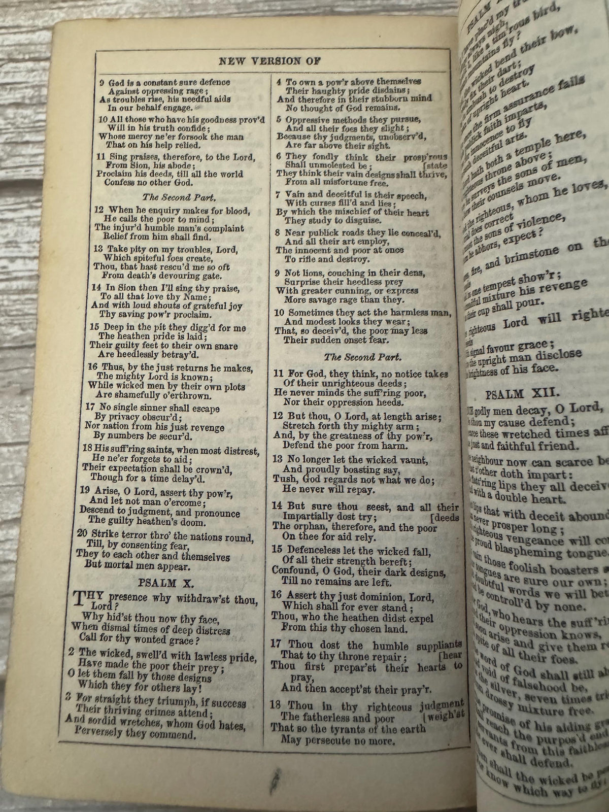 1867 Antique Book of Common Prayer Victorian Prayer Book Brass Clasp - Ref x706