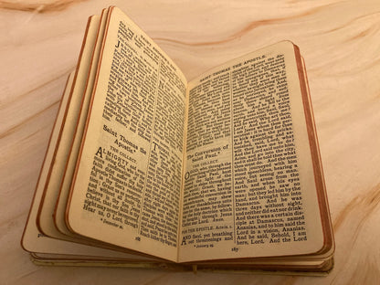 Vintage Book of Common Prayer Small Pocket Bible Psalms Hymns Christian Gift Antique Prayer Book - (Ref x247)