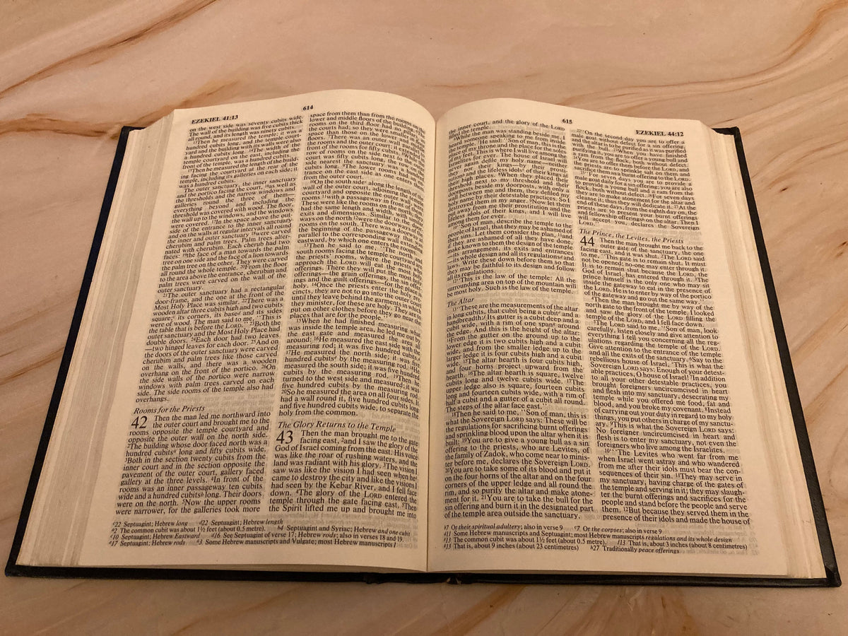 NIV Holy Bible – 1989 Edition – Hardcover – Vintage Christian Bible - Ref x246