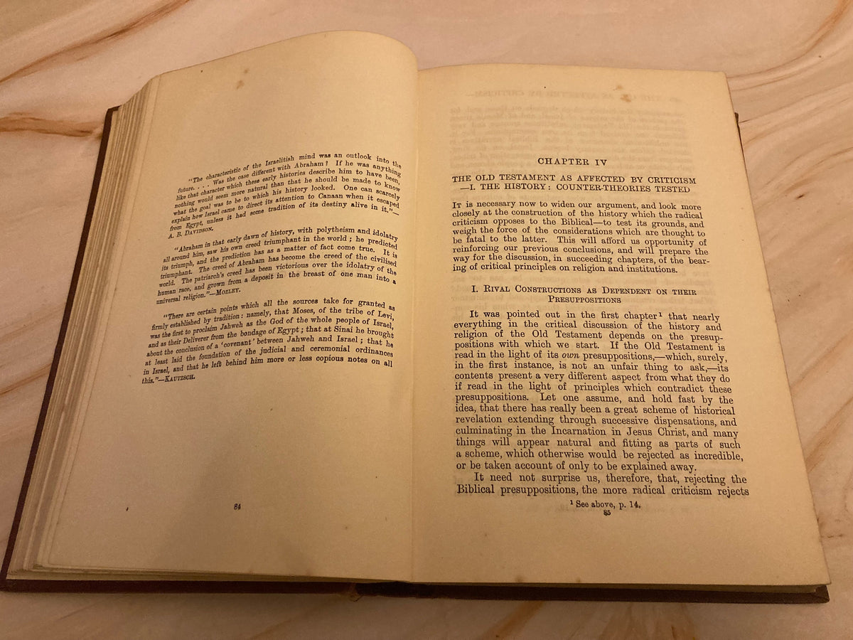 1908 The Problem of the Old Testament James Orr Christian Theology - (Ref x237)