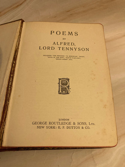 Alfred Tennyson Poems – Vintage Poetry Book – Classic Literature - (Ref x234)