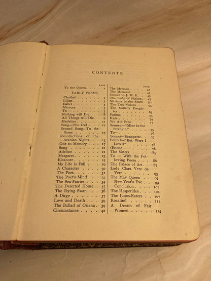 Alfred Tennyson Poems – Vintage Poetry Book – Classic Literature - (Ref x234)