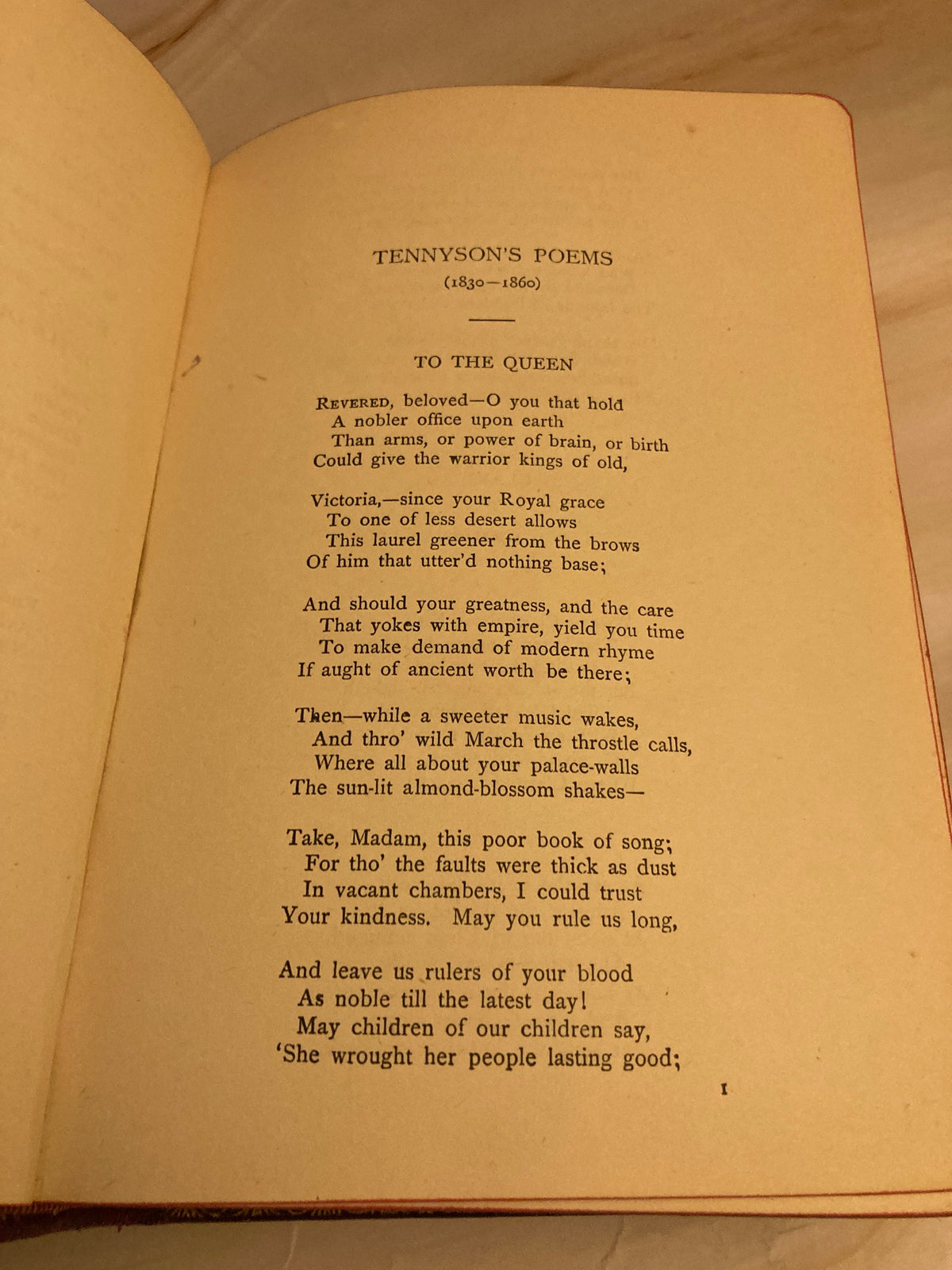 Alfred Tennyson Poems – Vintage Poetry Book – Classic Literature - (Ref x234)