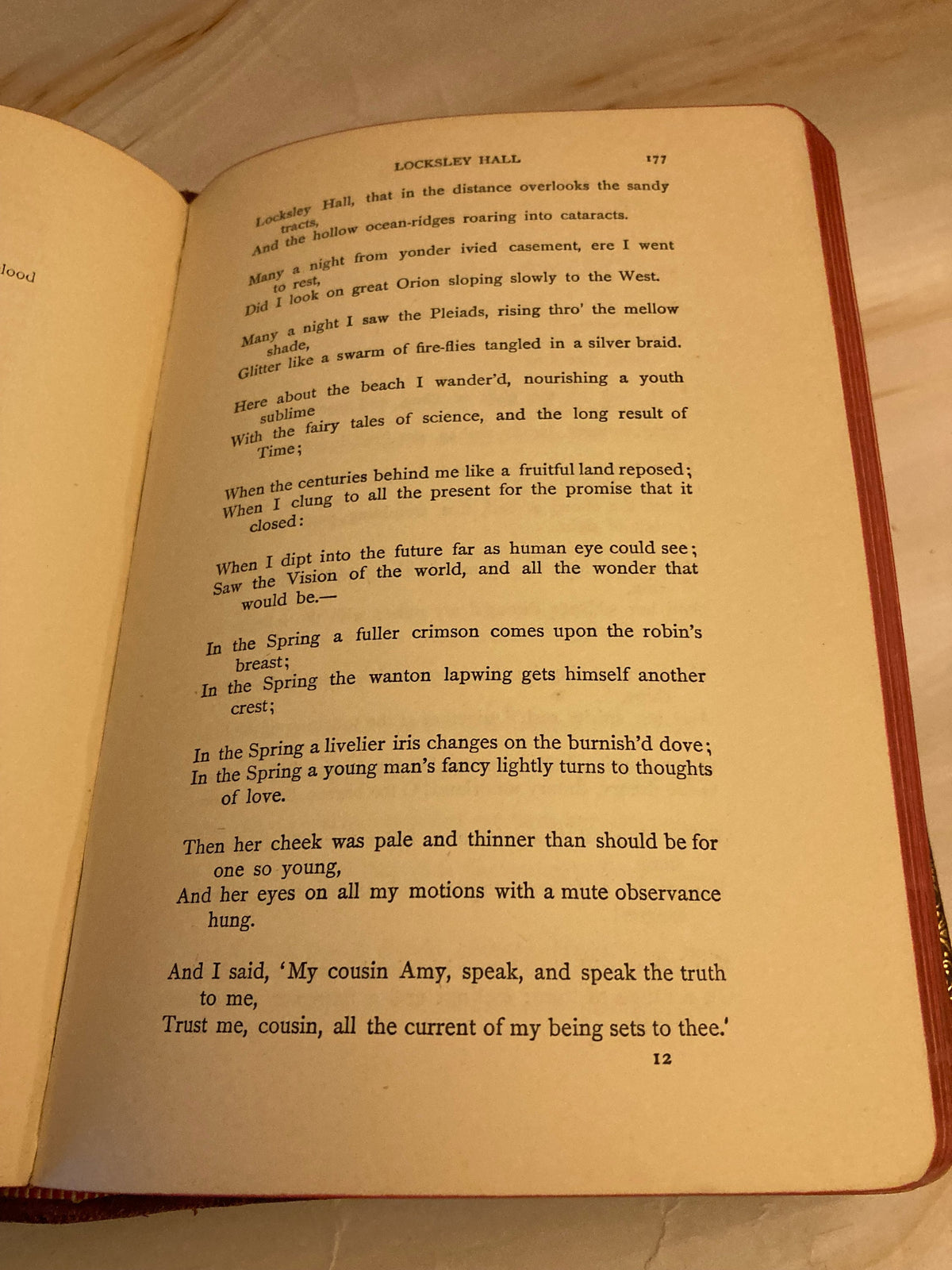 Alfred Tennyson Poems – Vintage Poetry Book – Classic Literature - (Ref x234)