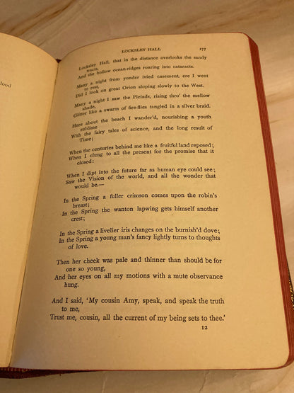 Alfred Tennyson Poems – Vintage Poetry Book – Classic Literature - (Ref x234)