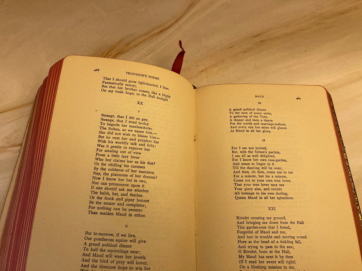 Alfred Tennyson Poems – Vintage Poetry Book – Classic Literature - (Ref x234)