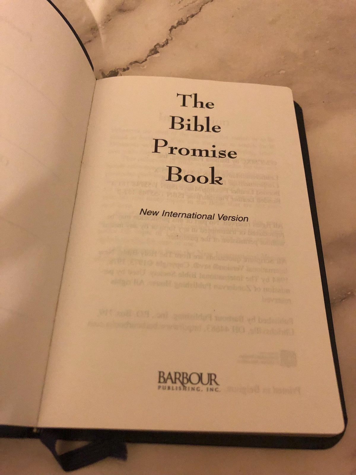 1983 Bible Promise Book NIV Christian Devotional Pocket Bible Gift Book - Ref x501