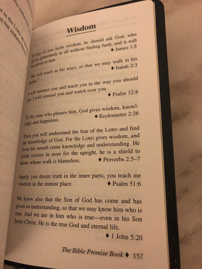 1983 Bible Promise Book NIV Christian Devotional Pocket Bible Gift Book - Ref x501