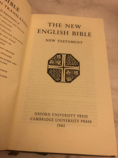 1961 New English Bible – New Testament – Vintage Pocket Bible – Christian Book - (Ref x459)